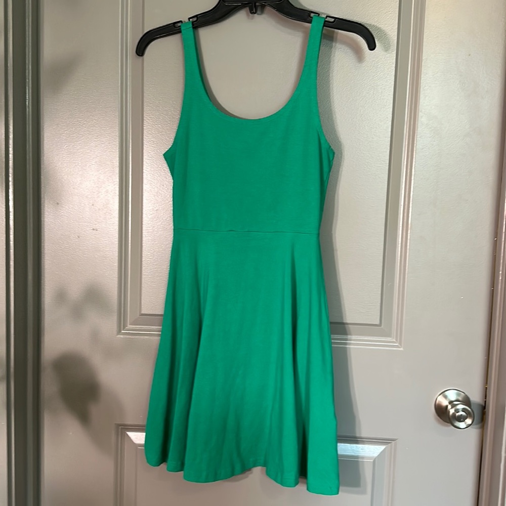 Express green mini dress